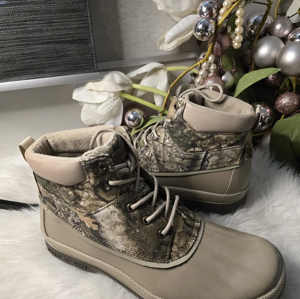 Sperry Cold Bay Chukka Boots Realtree Camo Olive mens Waterproof Boots Size 12